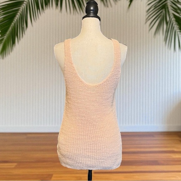 Madewell Peach Knit Sweater Tank Top – Size Large - Picture 4 of 12